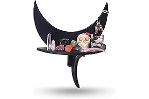 Floating Moon Altar Shelf for Crystals