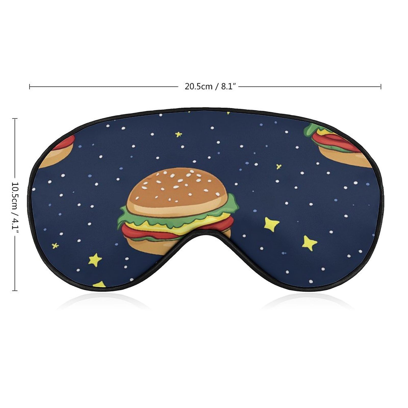 Cosmic Hamburger Sleep Mask Eye Shade Cover Adjustable Strap for Travel Lunch Break Women Men