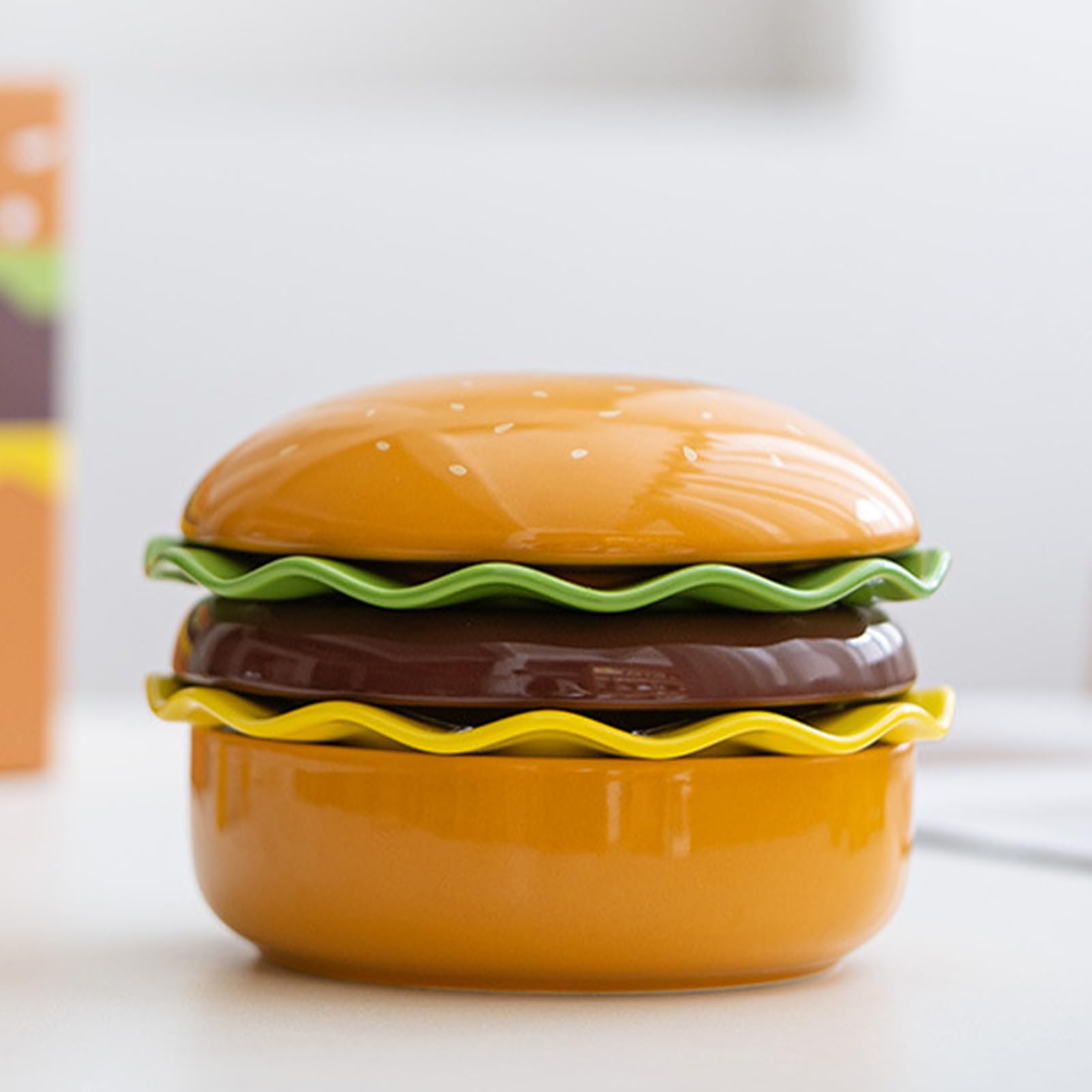 Platos para Hamburguesa Vajilla de Cerámica Apta para Microondas | Set de vajilla, cuencos y platos Comida Aperitivos Postre Comidas Hogar Cocina Restaurante Camping Barbacoa Vacaciones