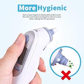 300X Ear Thermometer Probe Covers Lens Filters Refill Caps for All Braun Models, BPA Free and Disposable for Braun (300)