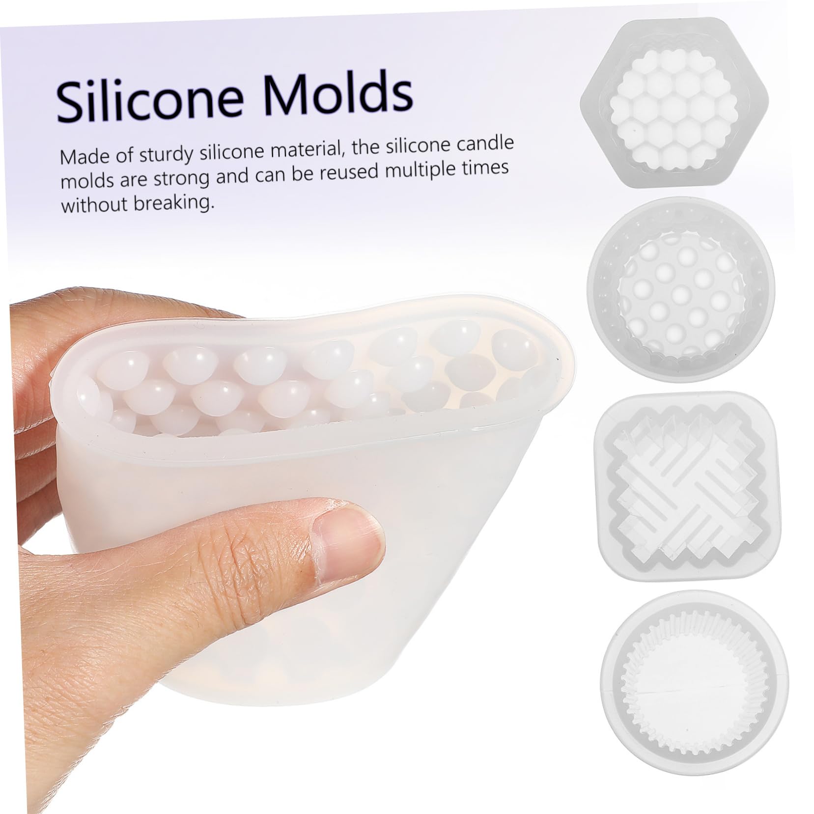 SHINEOFI 3 Set Di Per Candele in Silicone Per Realizzare Candele Facili Da Usare Forme Di Per Candele A Colonna Confezione Da 4 Pezzi*3