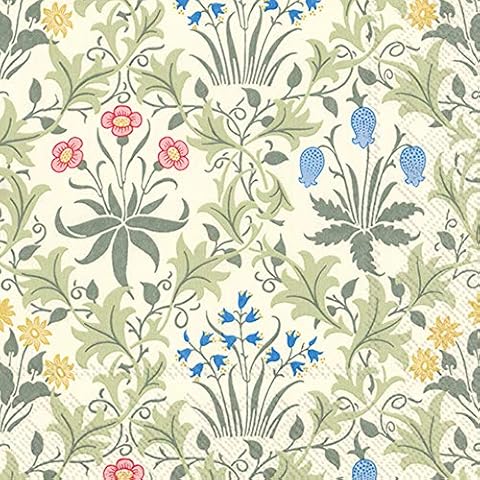 Boston International L815720 IHR 20-Count 3-Ply Lunch Paper Napkins, Celadine Green Cover