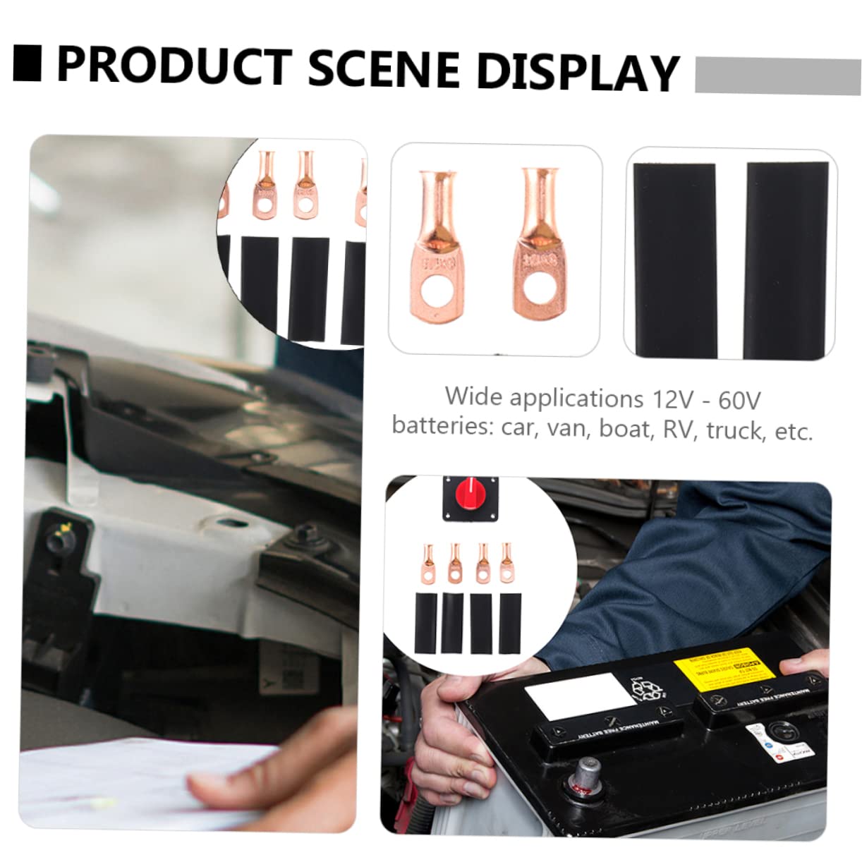 OUNONA Battery Shut Off Switch for Car Van Boat Rv Battery Disconnect Switch 300a