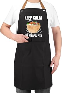 KEEP CALM AND EAT FALAFEL Funny Aprons For Women