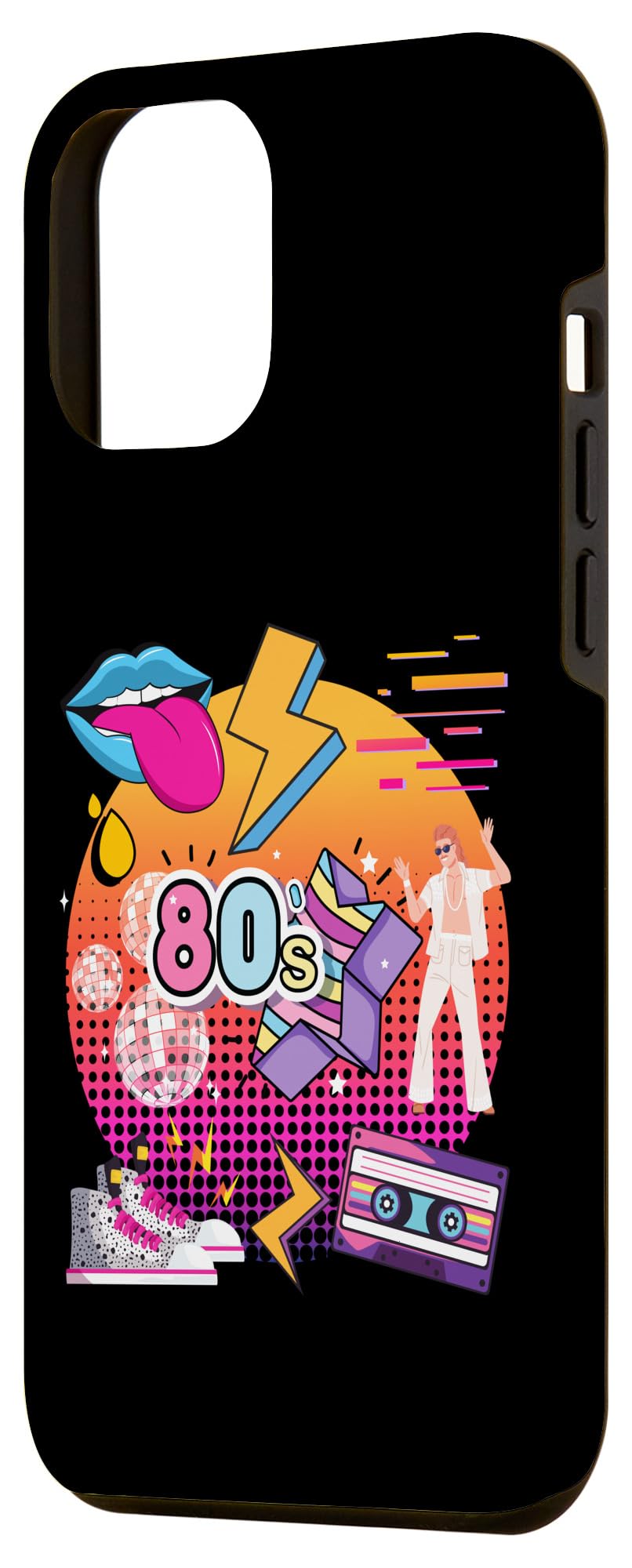 Amazon.co.jp: iPhone 15 Plus 80年代服メンズ&レディース。80年代レトロヴィンテージディスコ スマホケース :  家電＆カメラ