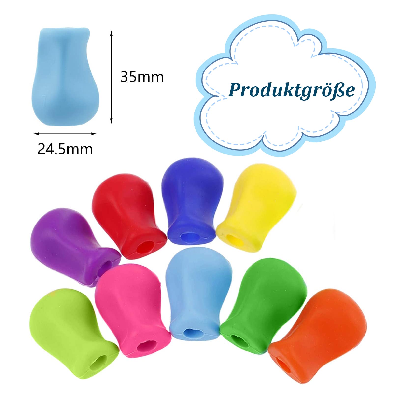 AIUNBEST Stiftehalter Für Kinder - 26-teiliges Set Ergonomische Schreibhilfen