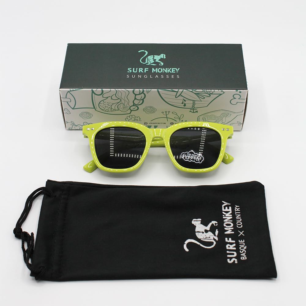 Surf Monkey Occhiali da sole flottanti uomo/donna | UV400 | polarizzati | rivestimento anti sale