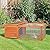 PawHut Rabbit Hutch Guinea Pig House Small Animal Off-ground Ferret Bunny Cage Duck House Hideaway Chinchilla Cage Outdoor Indoor Backyard with Openable Main House & Run Roof 125.5 x 100 x 49cm Orange