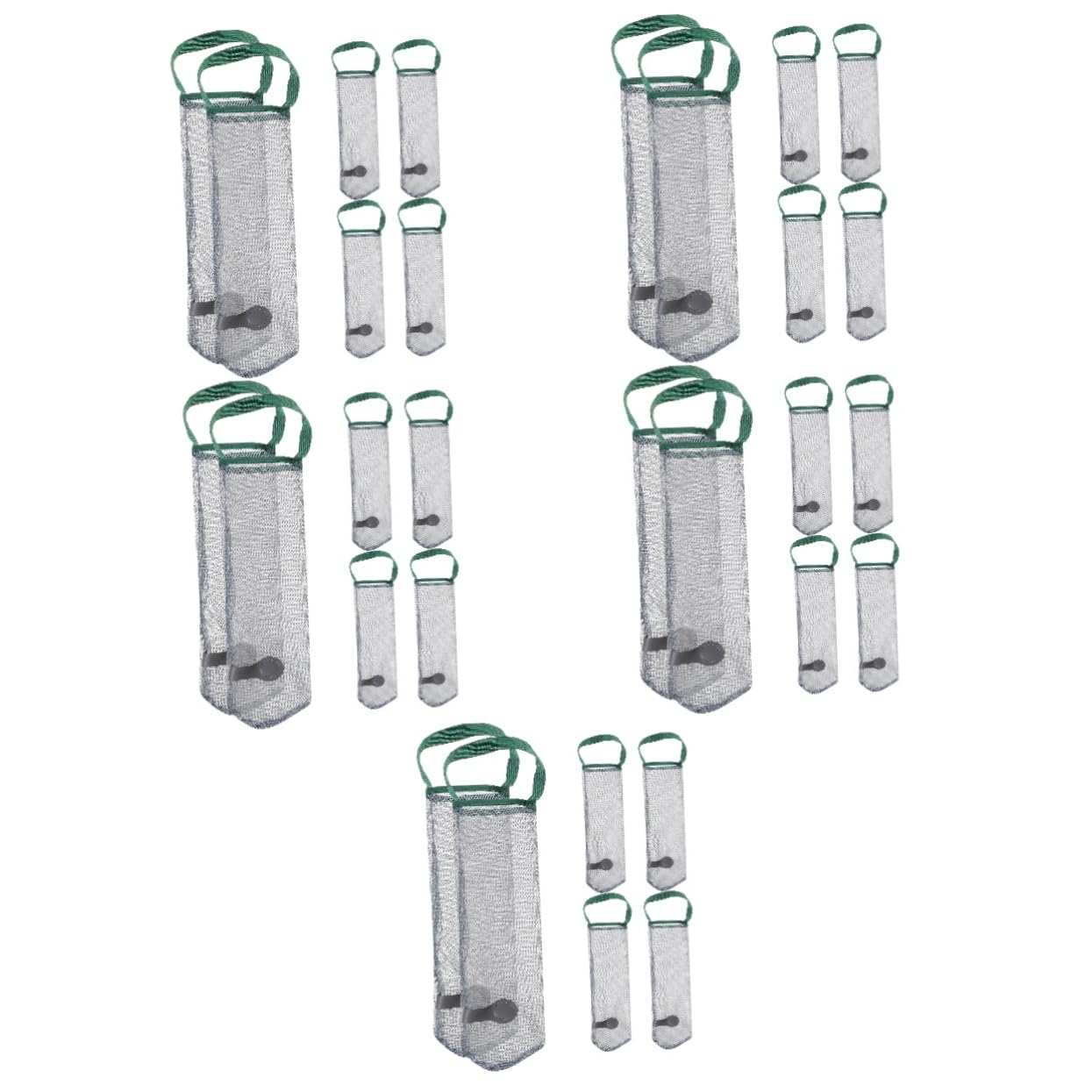 Mobestech 5 Series Bolsa De Malla para Almacenar Frutas Y Verduras Bolsa De Malla para Ajo Colgante para Almacenar Ajo para Cebolla s De 6 Piezas x 5