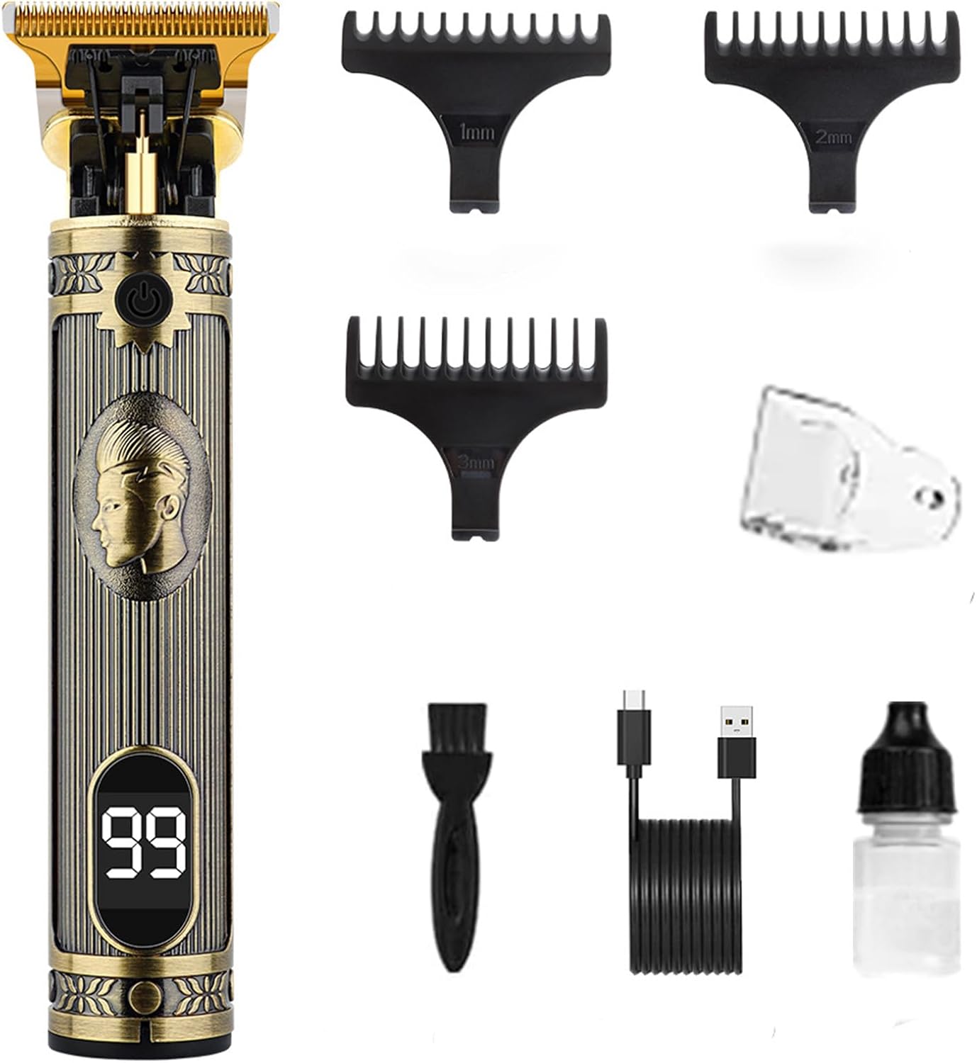 VanedwinPRO Professional T-Outliner & T-Detailer, Beard Trimmer for Men, Manscape Electric Shavers Razor for Men, Hair Clippers & Trimmer, Body Grooming Kit, Peanut Trimmer, Top Value Gifts for Men