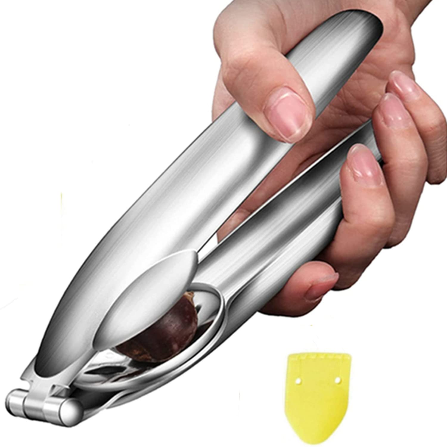 LATRAT Taglia Castagne in Acciaio,Pinza per Castagne,Clip per