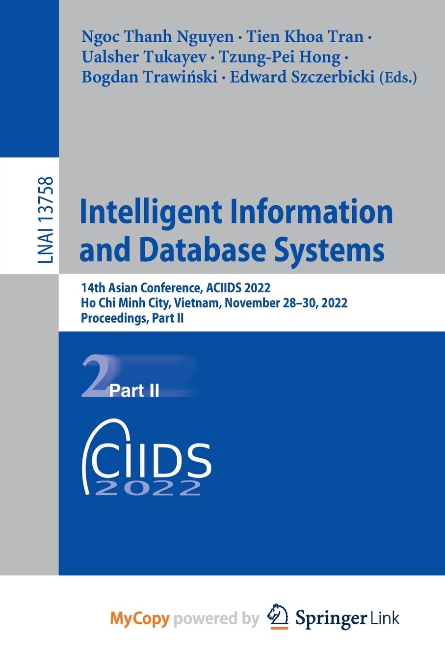 Intelligent Information and Database Systems: 14th Asian Conference, ACIIDS 2022, Ho Chi Minh City, Vietnam, November 28-30, 2022, Proceedings, Part II
