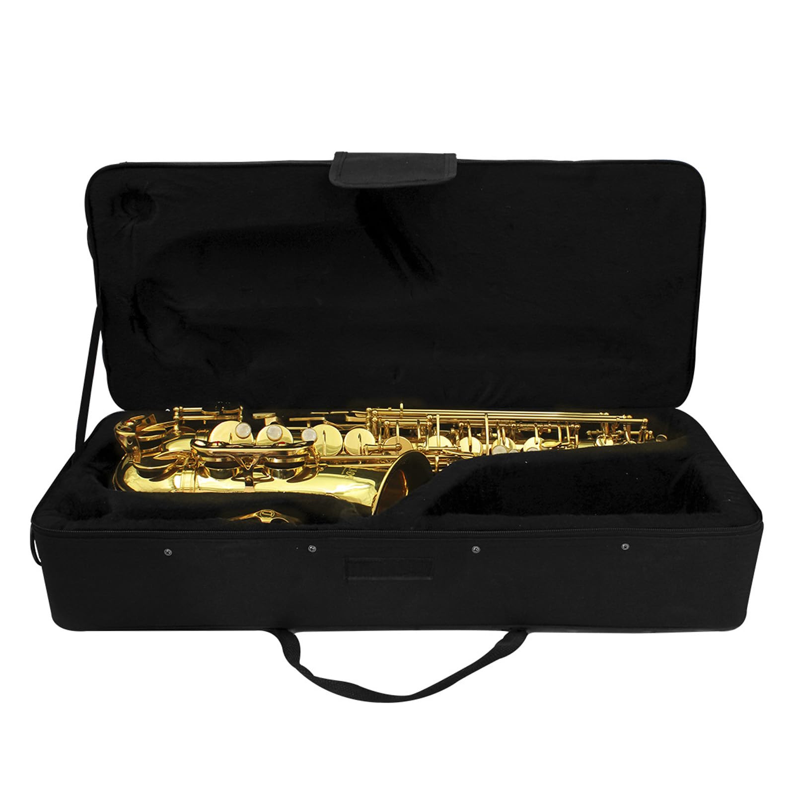 Tragbares Altsaxophon-Etui für Reisen und Proben, 62 X 27 X 15 cm