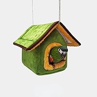 Vista 1 de Invierno cálido pájaro nido casa cama hamaca juguete para mascota loro periquito cacatúa conure tortolito