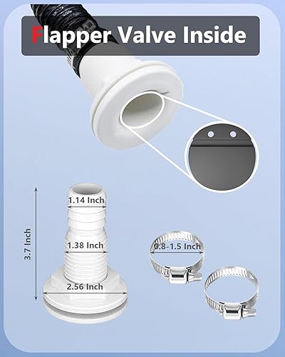 Miniatura 6 de Bomba de sentina de 2000 GPH con interruptor de flotador y kit de manguera de 1-18 pulgadas, bomba totalmente sumergible, interruptor automático de