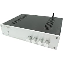 Hi-Fi STK401 Bluetooth 5.0 Power Amplifier, Subwoofer Amplifier, Stereo, 2.1 Channel, Small Audio, Pre-Main Amplifier, Chip, Adjustable High Bass, 70W, 200W, 200W x 1, APTX HD Compatible, Power