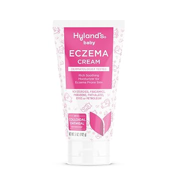Hylands Baby Eczema Cream, Rich Soothing Moisturizer for Eczema Prone Skin, With Colloidal Oatmeal, 5 ounce
