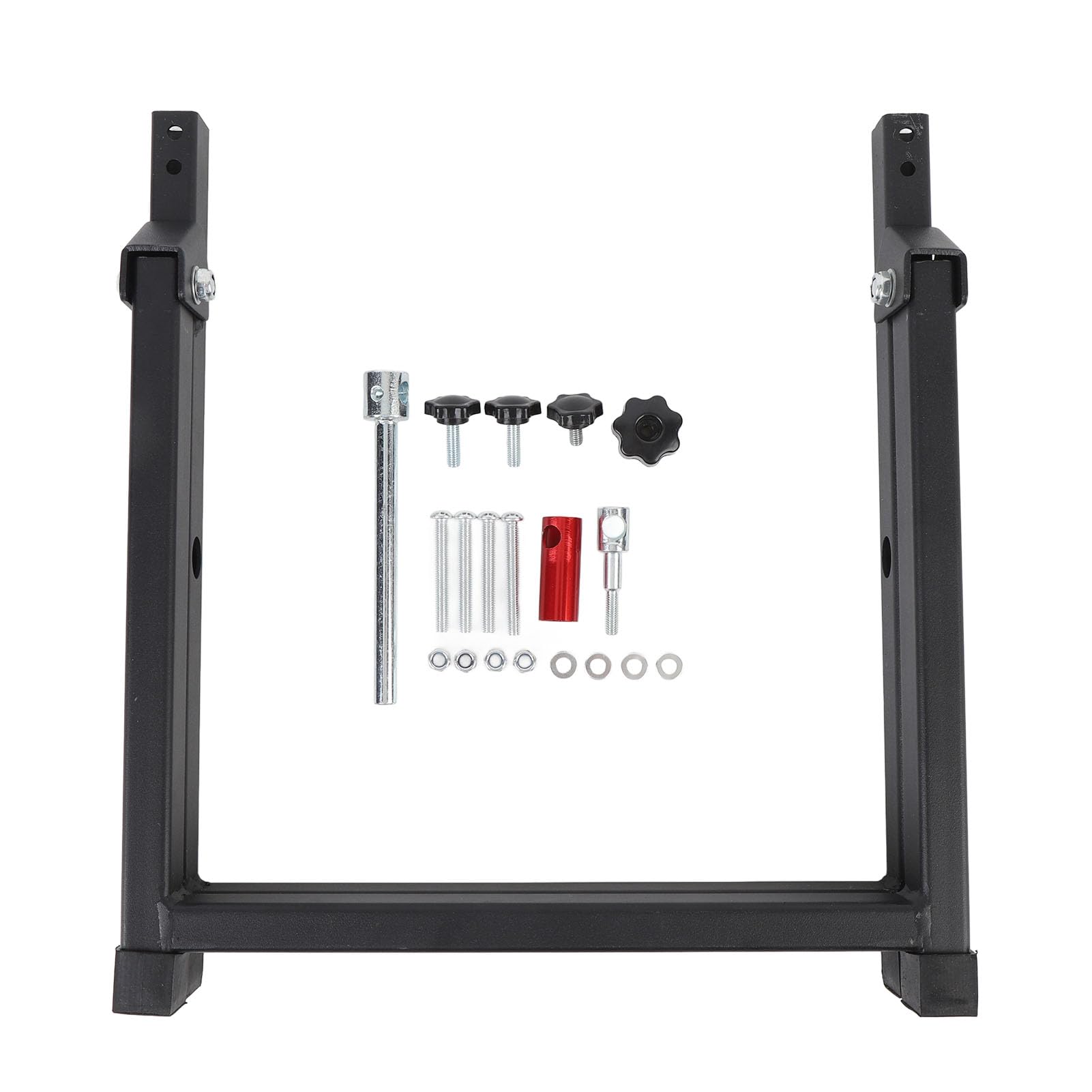 Jiawu Soporte para Equilibrador de Ruedas de Motocicleta, Soporte Plegable Portátil para Alineación de Neumáticos con Conos de Centrado Ajustables, Equilibrador de Llantas Resistente para Moto