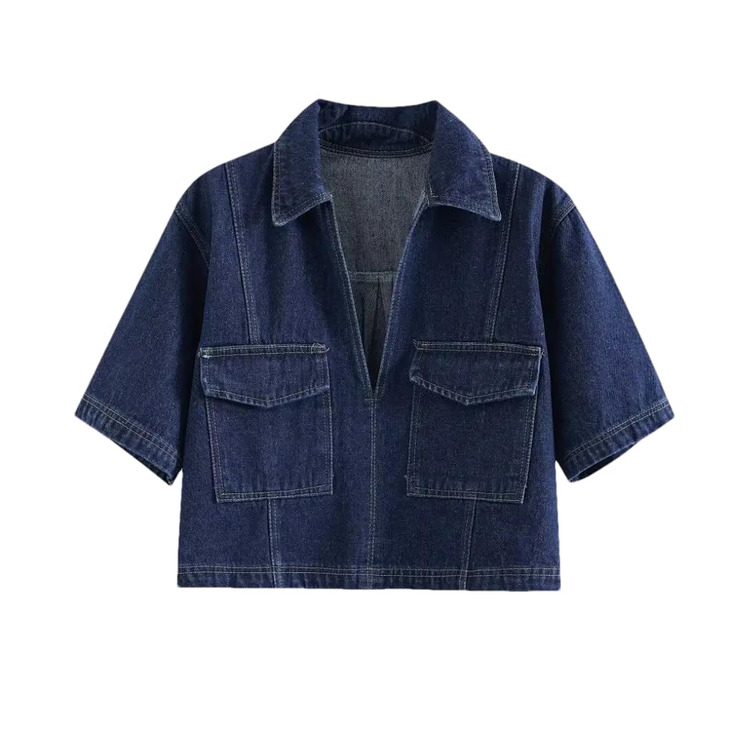 Generic Women Vacation Outfits Vintage Womens Suits Loungwear Set Tracksuit Denim Shorts 2 Piece Sets