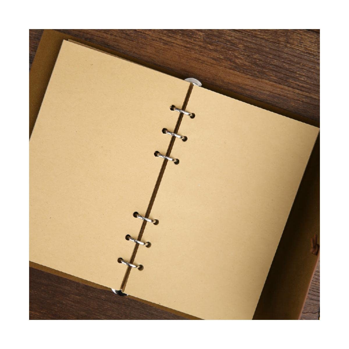 Notatniki, notatniki Notatnik retro pamiętnik notatnik literatura Pu skórzany zeszyt artykuły papiernicze prezenty podróżnik dziennik planiści gruby papier biurowy (Color : Coffee, Size : A7)