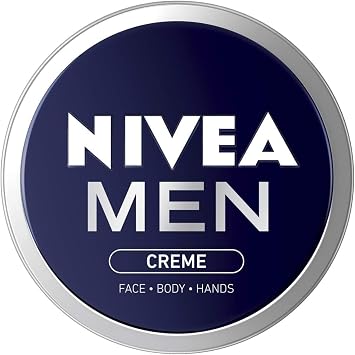 NIVEA MEN - Cr me Moisturiser - Face, Hand & Body Cream - Enriched With Aloe Vera & Vitamin E - Cares & Hydrates - Non-Greasy - Absorbs Quickly - All Skin Types - 150 ml