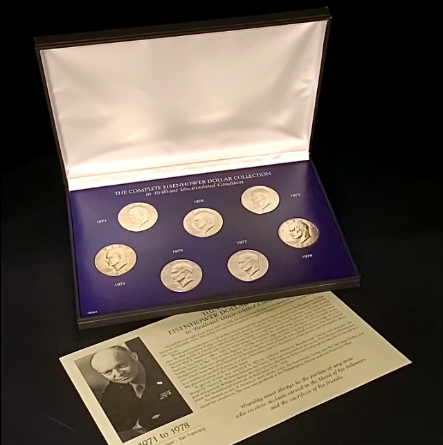 Amazon.com: Complete Eisenhower Dollar Collection in Brilliant