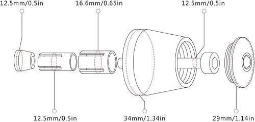 Miniatura 6 de Tapones para manillar de motocicleta, 2 unidades, de aluminio CNC, para manillar de motocicleta, tapones para extremos de manillar para Yamaha FZ25
