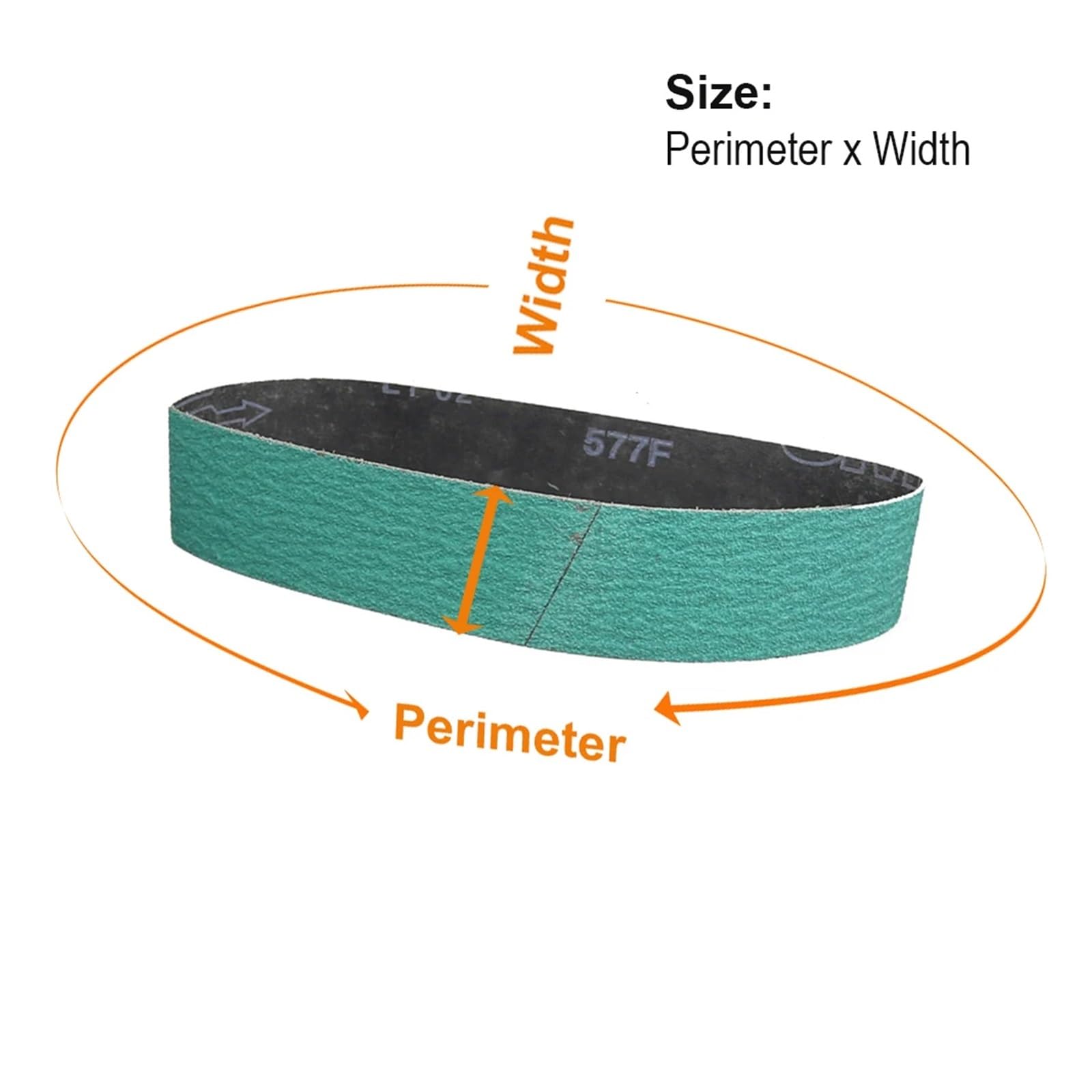 4 pezzi 72x2 pollici 577F nastri abrasivi in ​​zirconia 1829x50 mm P40 P60 P80 P120(P40)