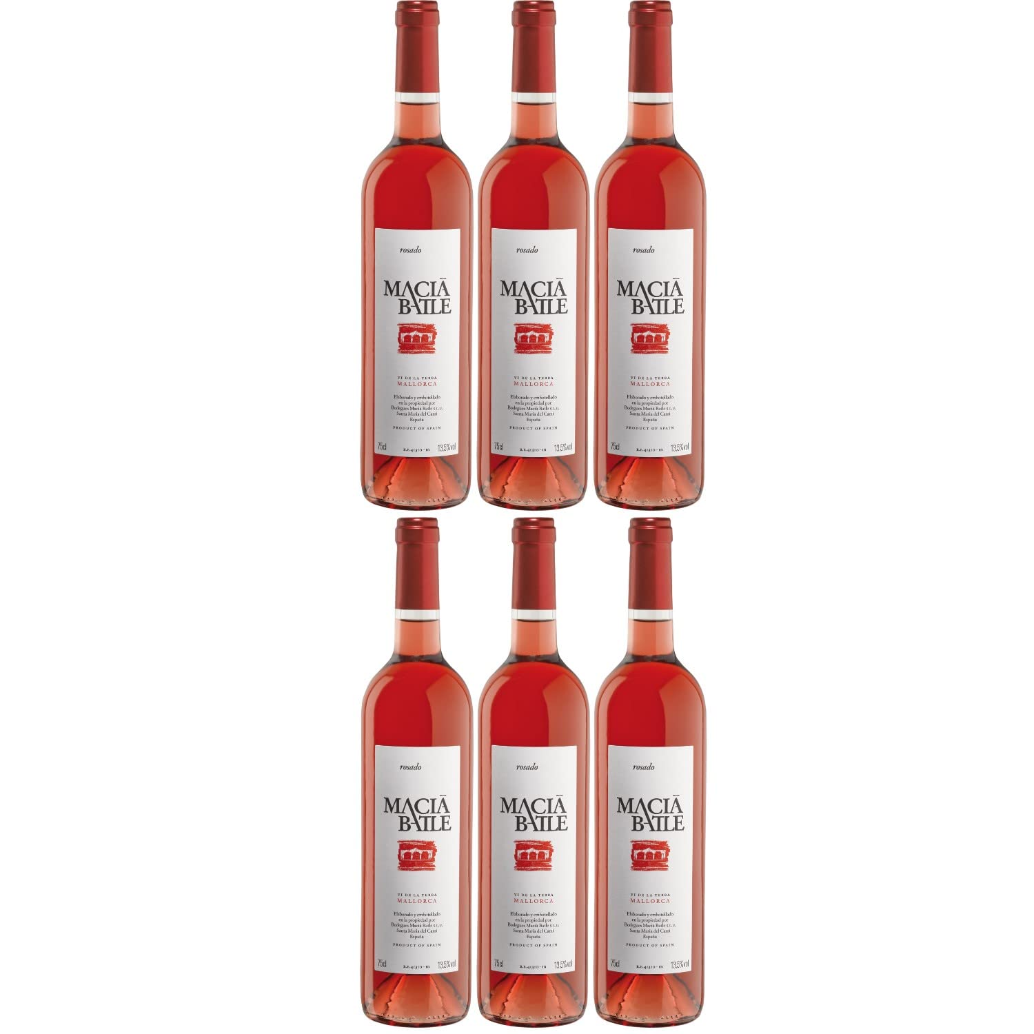 Macià Batle Rosado Roséwein Wein trocken Spanien Inkl. FeinWert E-Book (6 Flaschen)