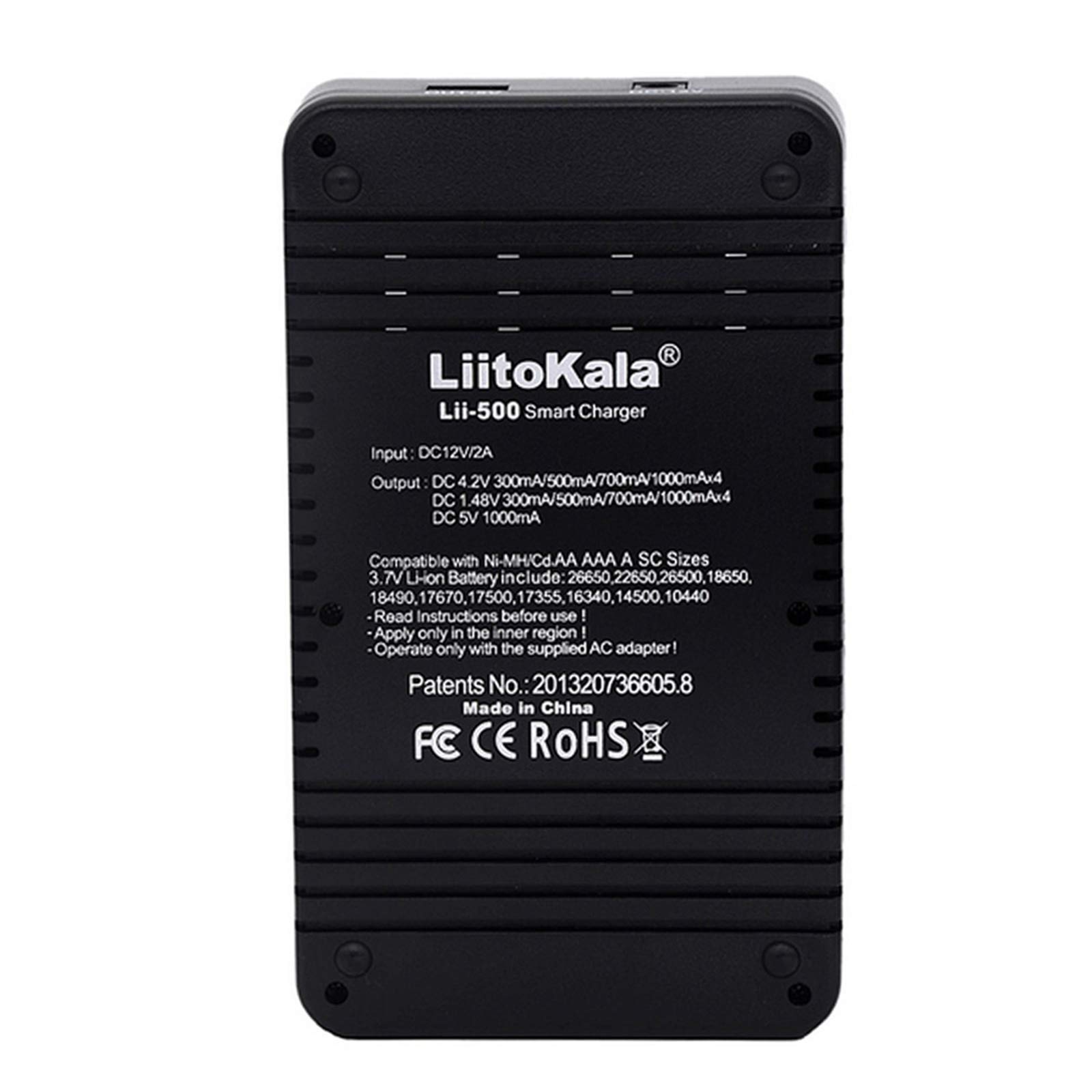 Docooler Liit Okala LII de 500 Cargador Inteligente Cargador 4 Slots Pantalla LCD de batería para Ni-MH Ni-CD de Ion de Litio Recargables