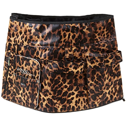 Seya Extra Large Professional Makeup Artist Adjustable Tool Belt with Detachable Brush Holder (Leopard)