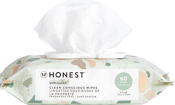 The Honest Company Multi-Use Baby Wipes, Geo Mood, 60 Count