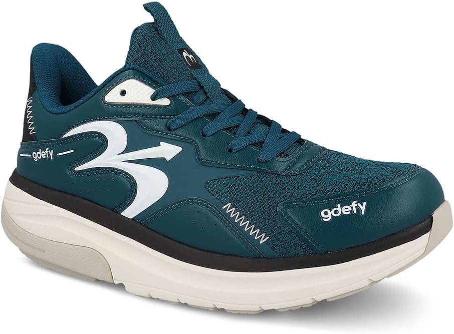 G-DEFY Energiya Men’s Cross Trainer Shoe | Heel Support | VersoShock Technology for Pain Associated with Prolonged Standing or Walking | Arch Support | Diabetic Shoes | Wide Shoes | Free Orthotic