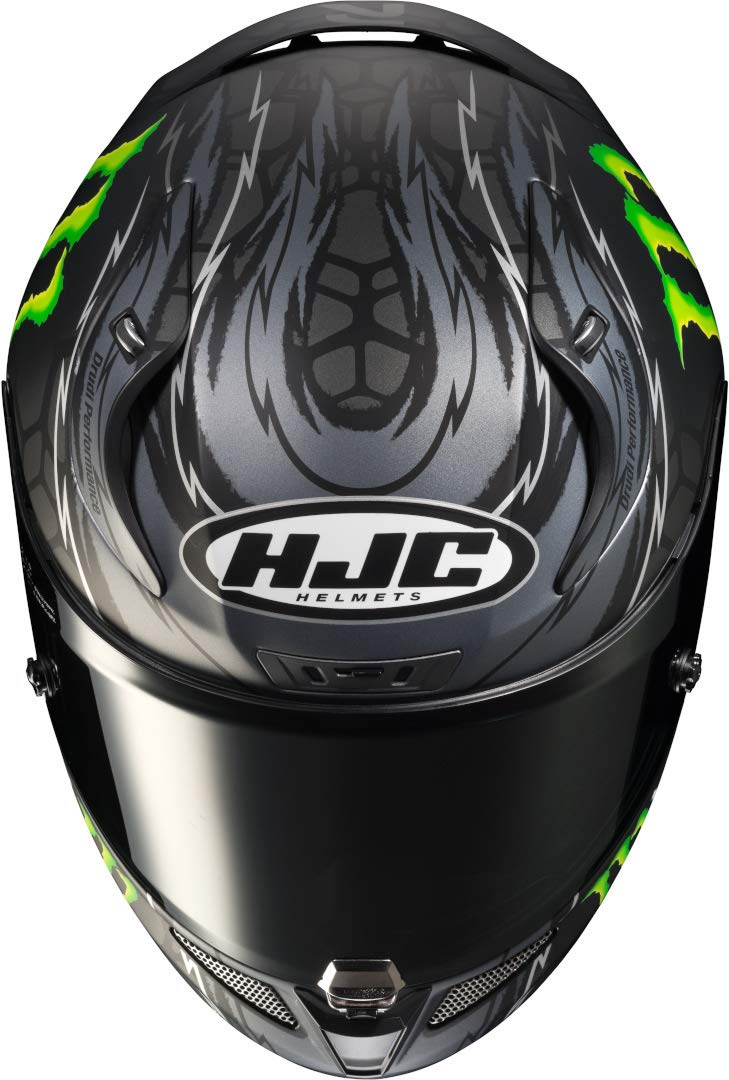 MACNA HJC Crutchlow Replica Full Face Motorcycle Helmet Black M Automotive