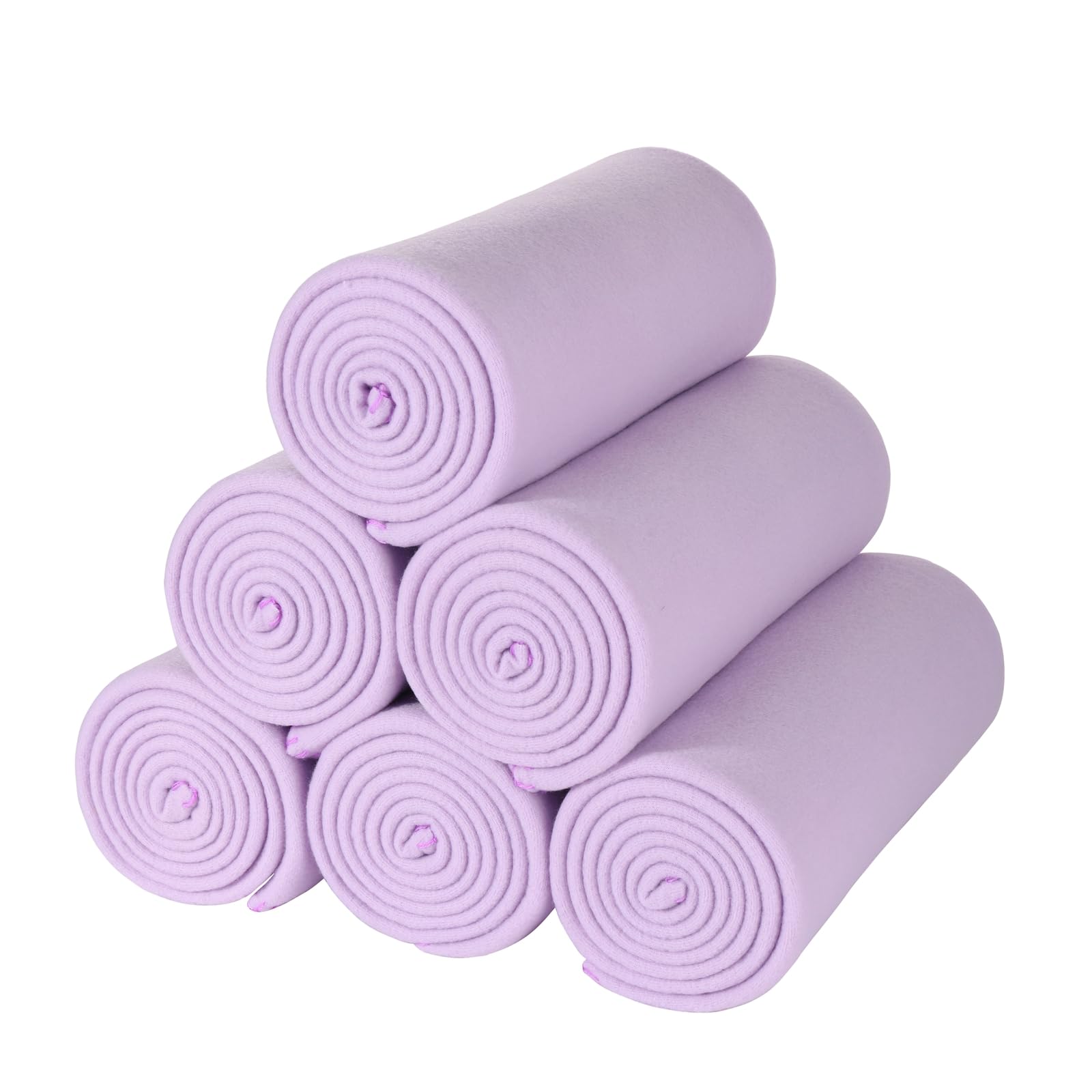 CAI TENG Fleece Throw Blankets Blanket for Couch Bed 50x60 Kids Blanket Warm Fleece Fabric Soft Cozy Travel Blankets & ThrowsLightweight Small Wedding Gifts Fleece Fabric Yard Light 6 Pack Purple