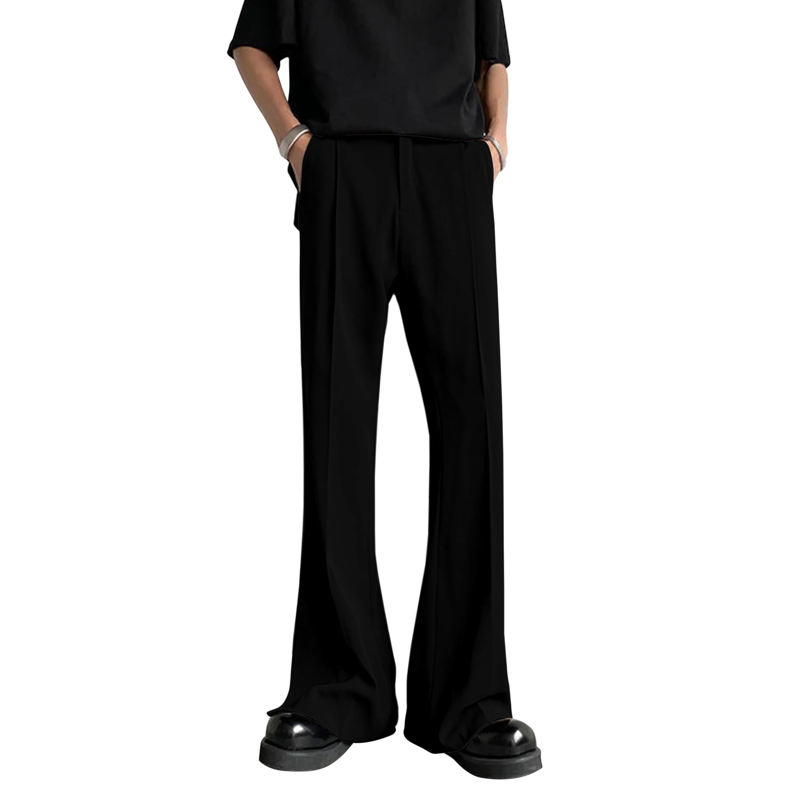 Men Bell Bottom Loose Fit Multicolor Korean Trouser (581_6)_36-image-47