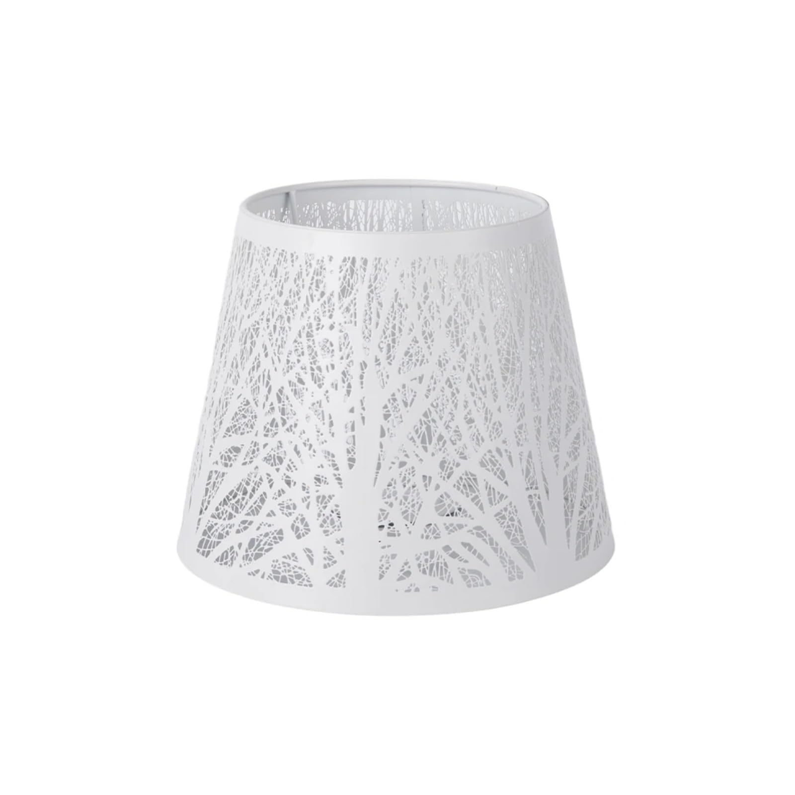 Qmvdojr White Table Lamp Shade Night Stand Accessories Floor Lamp Cover E27 E26 Home Decor Wrought Iron Lampshade Shell Light(White)
