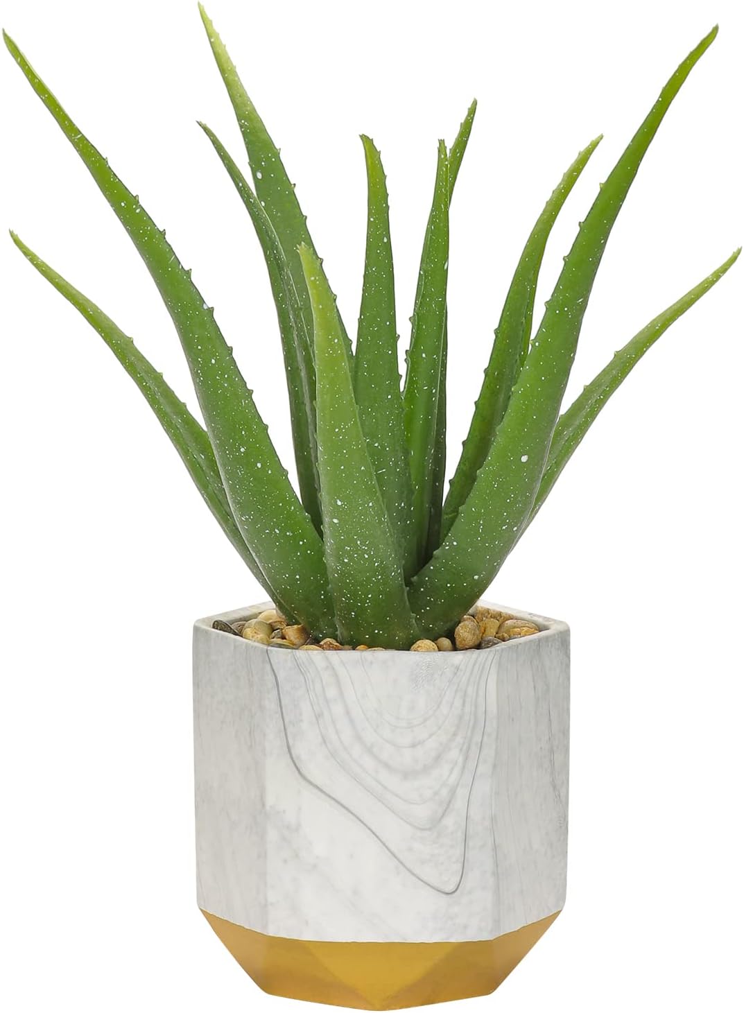 Briful Artificial Plant Artificial Aloe Vera in Ceramic Pot Artificial