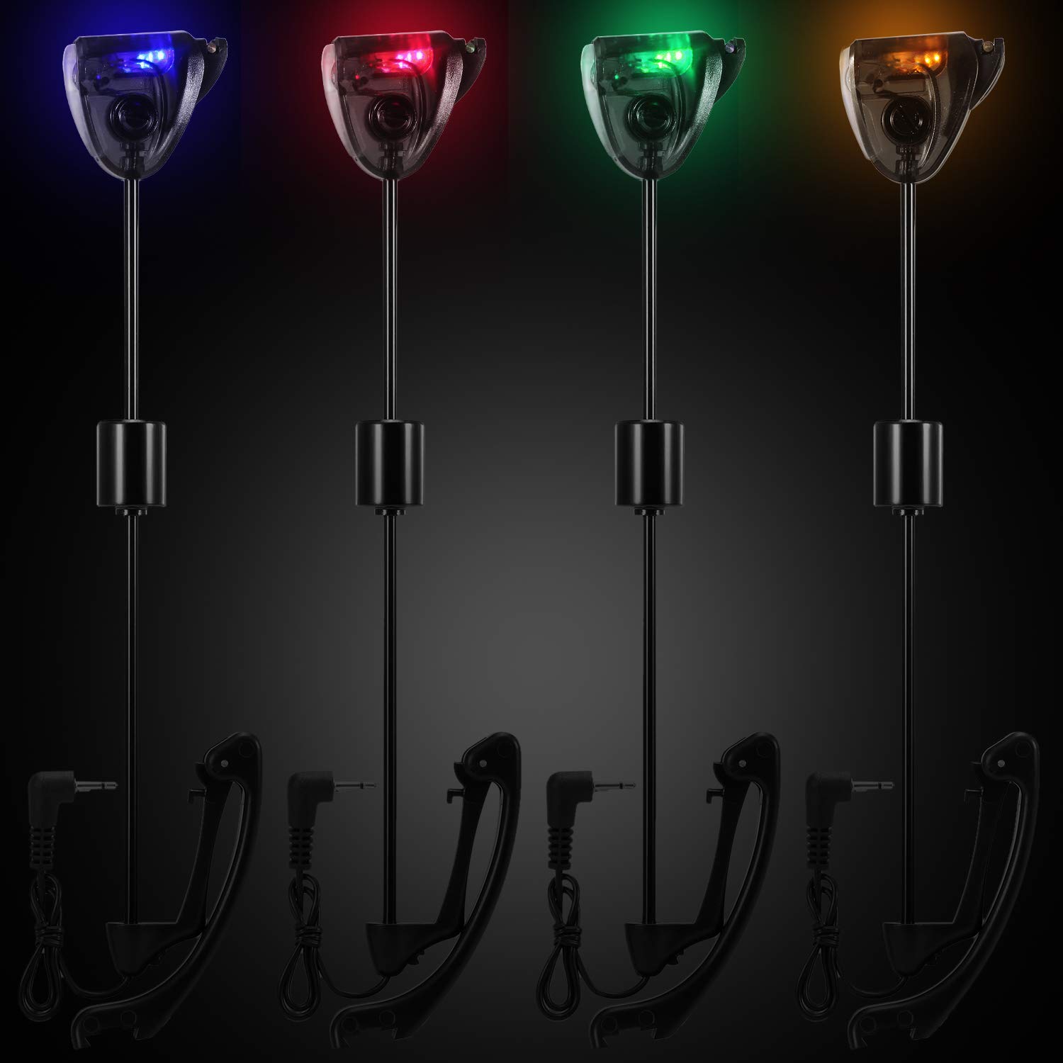 Fishing Swinger Set Indicatore di morso di Pesca alla Carpa Swinger Allarme di Pesca Digitale LED Indicatore di morso Illuminato Swinger Attrezzatura da Pesca