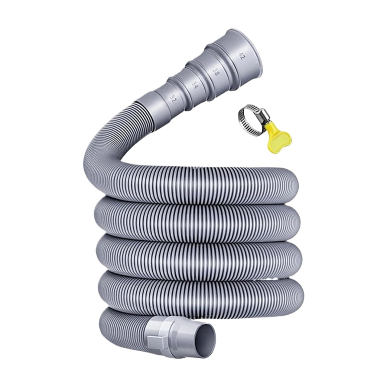 Extensión De Manguera De Drenaje De 3m/4m/5m for Lavadora, Kit Universal for Lavavajillas Con Enchufe Fijo, Manguera for Lavadora(5m)