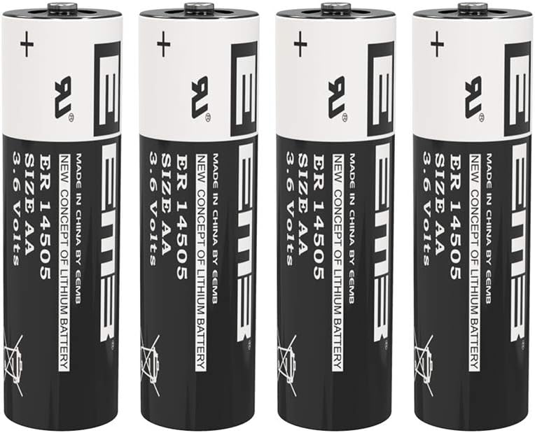 EEMB 3.6V ER14505 LS 14505 AA Batería Litio Cloruro de tionilo Li-SOCl₂ 2600 mAh No Recargable (4)