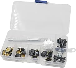 10 Pairs Snap Screws Set for Car Fixing Snap Set for Floor Mats, Step Mat, Luggage Mat, Snap Button, Mat Stopper, DIY Processing, Anti-slip, Hook Closure, Storage Case