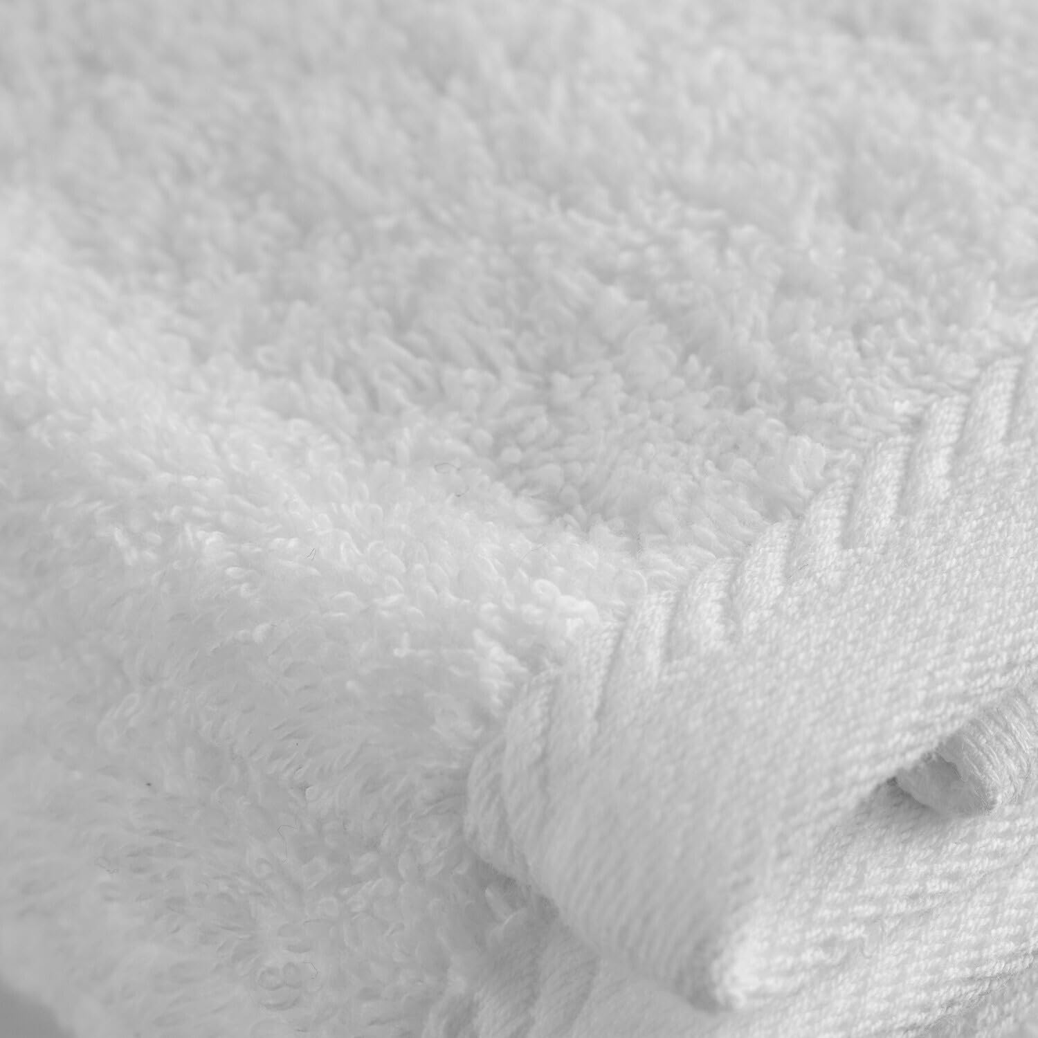 Lot de 10 Hôtel Serviette de bain – Blanc uni – 500 g/m²