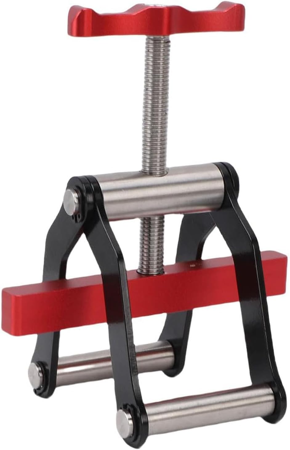 Fafeicy Woodworking Panel Clamp, Aluminum Alloy 4 Way Pressure Clamp with Adjustable Height 12 100mm, for Securing Panels Cabinet Doors Furniture Assembly