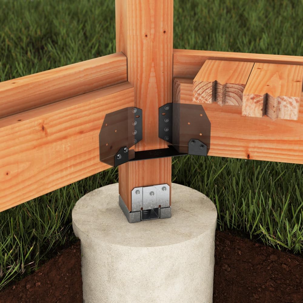 Simpson Strong-Tie ABA66Z ABA ZMAX Galvanized Adjustable Standoff Post Base for 6x6