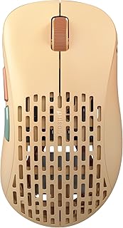 Xlite V2 Mini Retro Edition Wireless Ultralight (55 g) High Performance Super Light and Fast Ergonomic Gaming Mouse 2.4Ghz 1ms 20000 DPI Optical Sensor PAW3370 (Mini, Wireless, Brown)