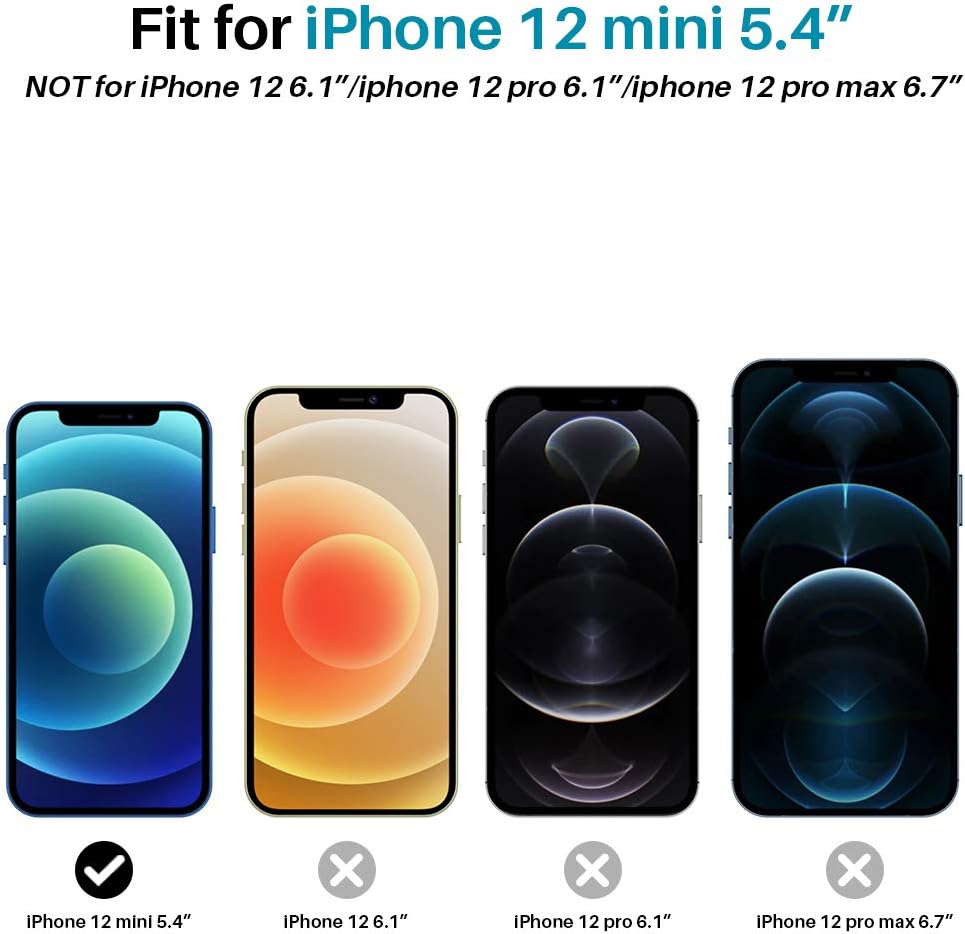 3 Pack LϟK Camera Lens Screen Protector Compatible for iPhone 12 Mini 5G & iPhone 11, Not for iPhone 12, HD Clear Camera Tempered Glass Protector-Clear