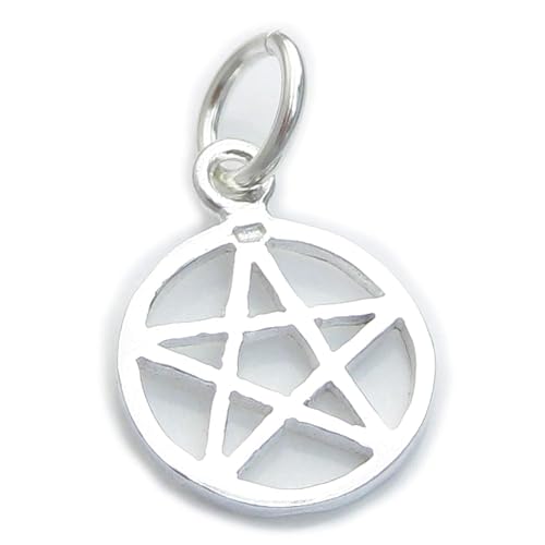 Maldon Jewellery Pentagram small sterling silver charm .925 x 1 Pentagrams charms