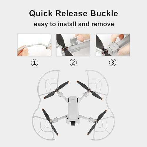 Miniatura 5 de Sekepingo Propeller Guard for DJI Mini 3 Pro Drone Quick Release Removable Anti-Collision BladePropellers protectors for Mini 3 Pro Accessories