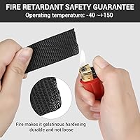 Vista 5 de Juego de correas de nailon de 1 pulgada, 11 yardas, ajustable de 1 pulgada + 10 hebillas de liberación rápida + 20 deslizadores Tri-Glide + 5